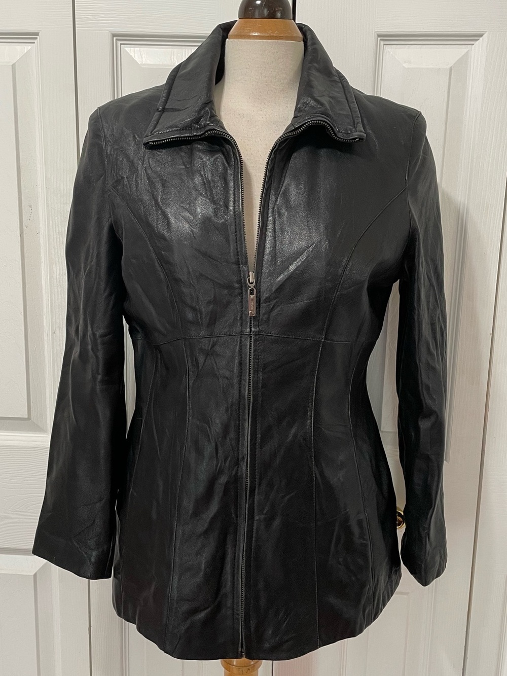 Vintage Wilsons Pelle Studio Tailored Leather Leather Jacket with Linner